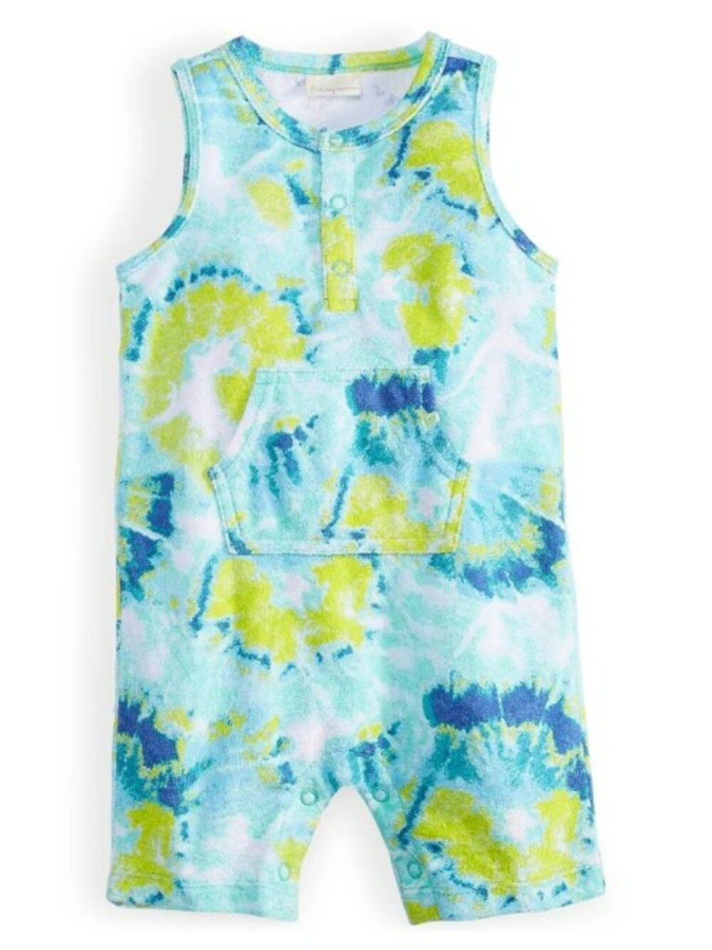 NWT. FIRST IMPRESSIONS Baby Boys Tie Dye Terrycloth Romper